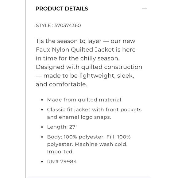 Chico's NWT Size 2.5 Large/XL Black Quilted Jacket Original MSRP $149 - Picture 12 of 12